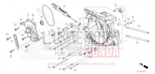 RECHTE KURBEL-GEHAEUSEHAELFTE WW125AP de 2023